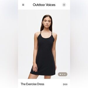 Outdoor Voices The Exercise Dress Black S
